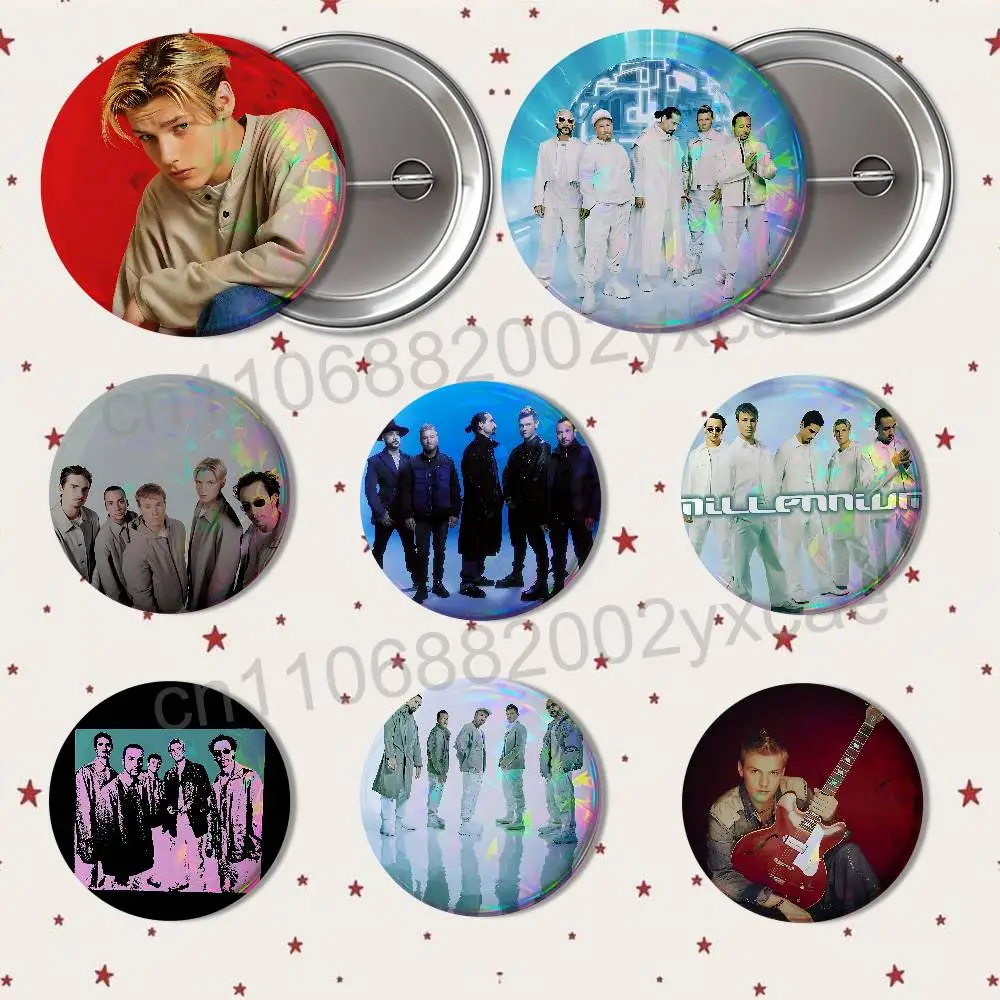 Nick Carter Boys BSB Backstreet Badge on Backpack Clothes decoration Tinplate Round Brooch Funny Custom Gifts for Friend
