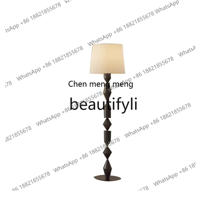 New Chinese living room floor lamp, French wabi-sabi wind decoration bedroom study zen, lamps