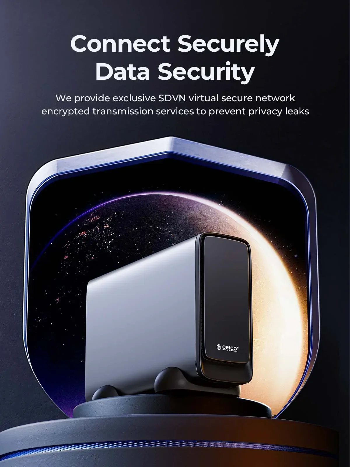 ORICO NAS Network Storage For Personal Network Attached Storage Compatible with 3.5 Inch HDD Case Automatic Backup Remote Access