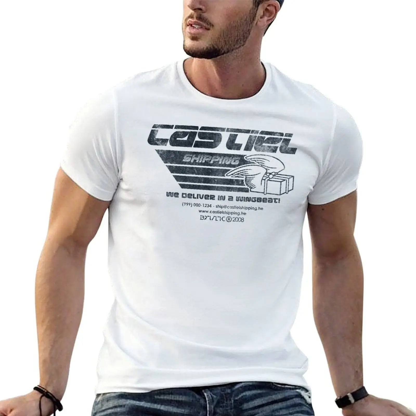 

personalised cotton T-Shirt man shirt Castiel t Shipping shirt t