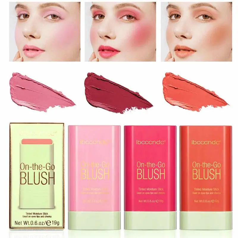 1pc Liquid Cheek Blushs Facial Nourishing Blushs Gel Cream Waterproof Multi-purpose Eye Shadow Contouring Makeup Cosmetics