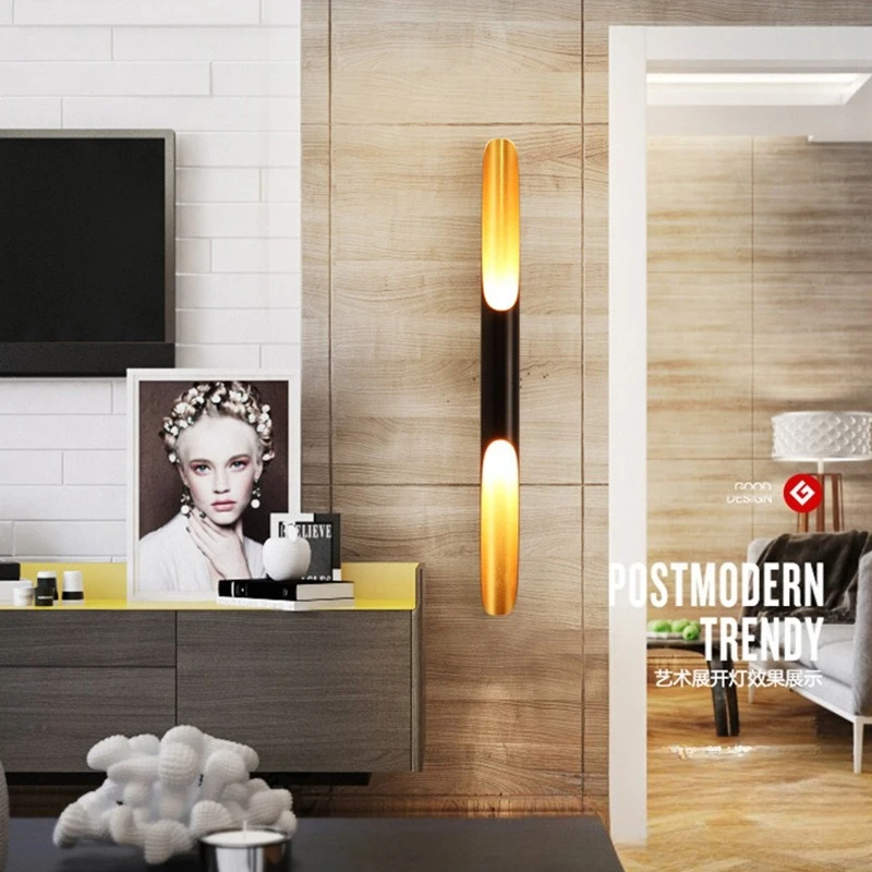 الأمريكية طائرة الخيزران أنبوب مصابيح الحائط الرجعية النمط الصناعي الألومنيوم مطعم مقهى الممر LED الشمعدانات الإنارة #3