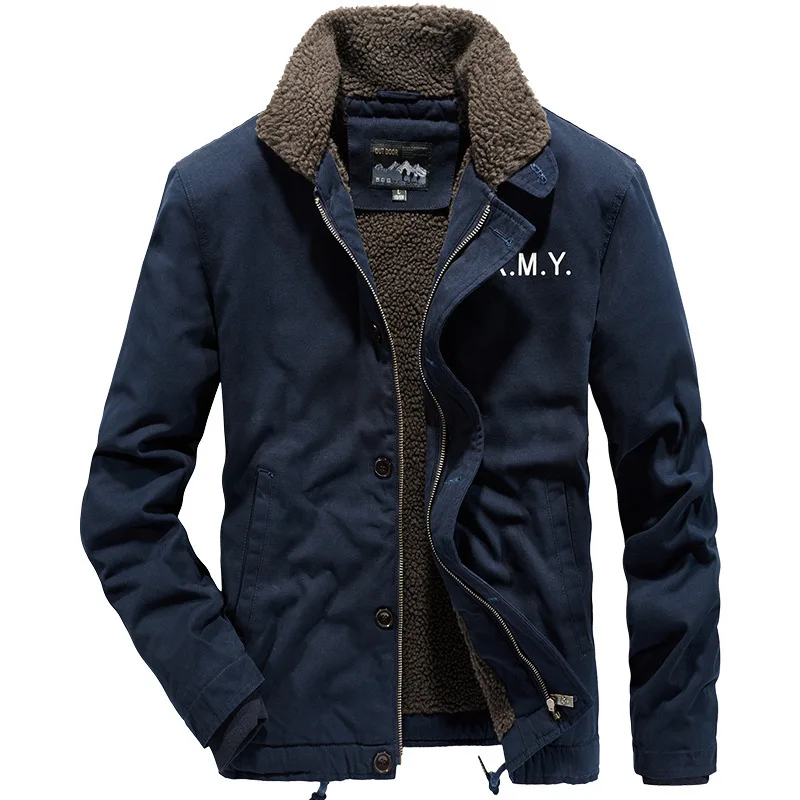 Men Bomber Jackets Fleece Warm Coats Winter Down Jackets Parkas High Quality Male Cotton Winter Jackets Mens Clothing Size 5XL