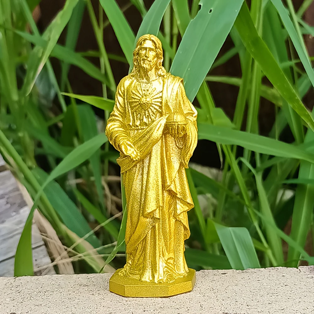 Home Decor Jesus - Скульптура Иисуса из смолы, 3,8 дюйма,
