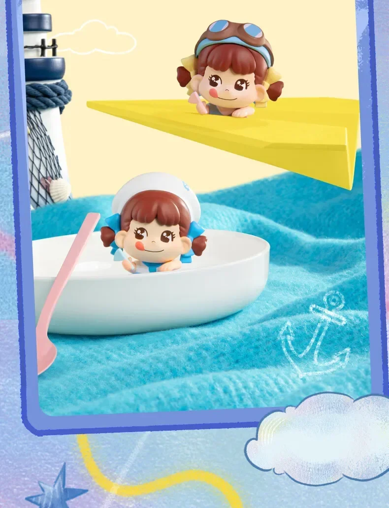 FUNISM FUJIYA PEKO Dream Adventure Lying Hippers Blind Box Mini Figure Car Phone Dashboard Desk Ornament Birthday Gift Fans