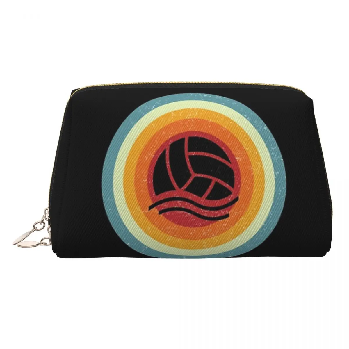 

Love Water Polo Vintage Women Cosmetic Bags Travel Makeup Organizer Pouch Toiletry Storage Dopp Kit Box