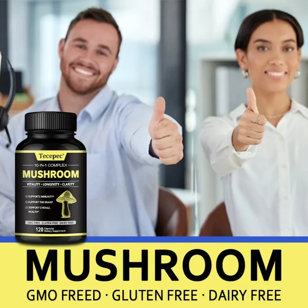 Lion's Mane Mushroom Capsules - Strengthen The Brain and Improve Memory, for Mood and Sleep Health