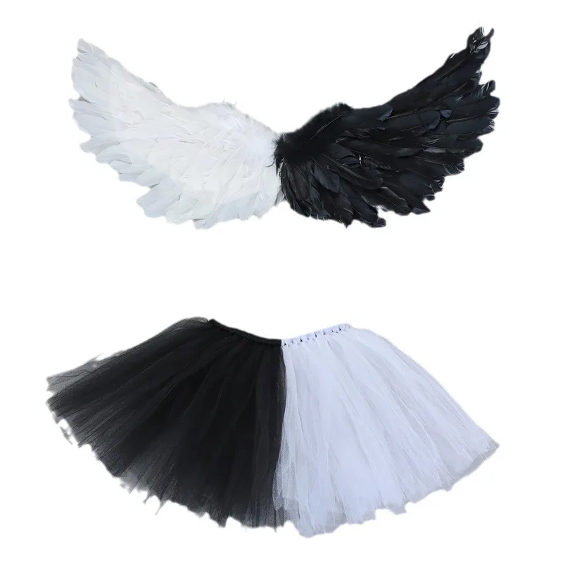Veelzijdige cosplay Halloween-kostuumaccessoires Duivel engelenvleugels Zacht en schattig Monsterveervleugels Stage Performance Props