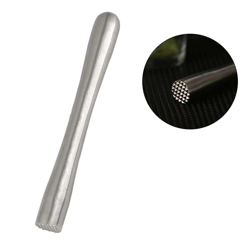 Stainless Steel Drink Muddler Masher Crusher Hammer, Perfect for Crushing Ice and Mashing Ingredients, Easy to Clean