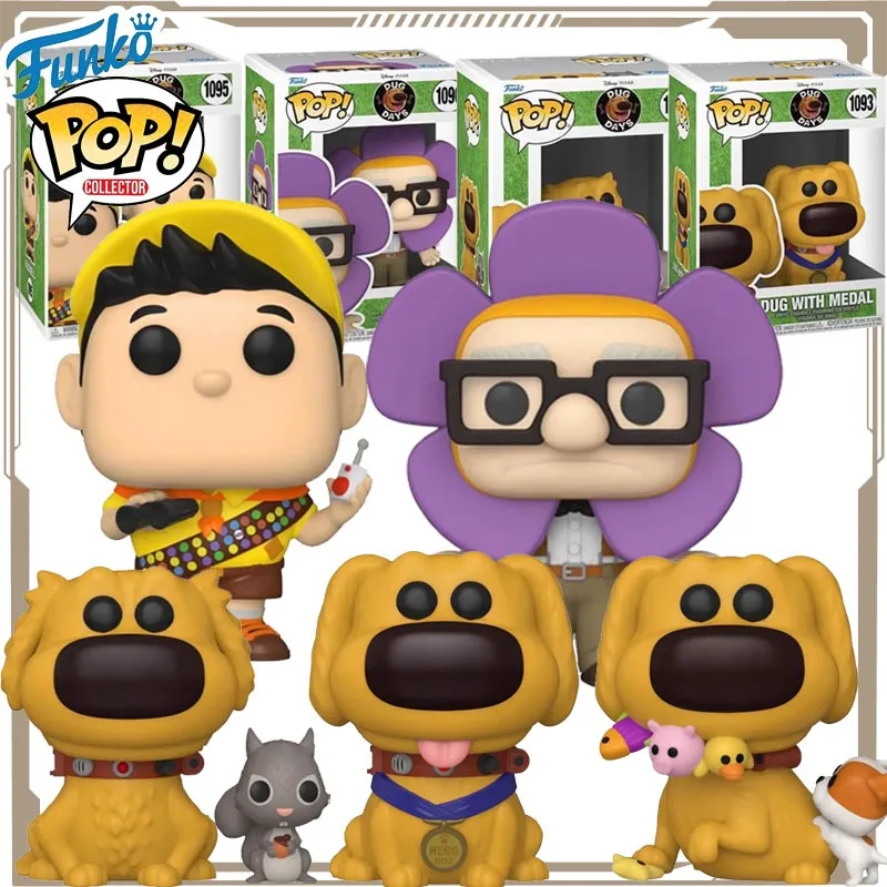 

Funko Pop Original UP Dug Days Anime Figure Nanny Doby Puppy Action Figure Toys for Boys Girls Kids Gift Collectible Model