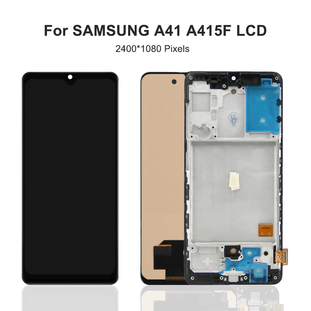 A41 4G dla Samsung przetestowane A415 A415F SCV48 SC-41A wyświetlacz LCD ekran dotykowy wymiana zespołu Digitizer