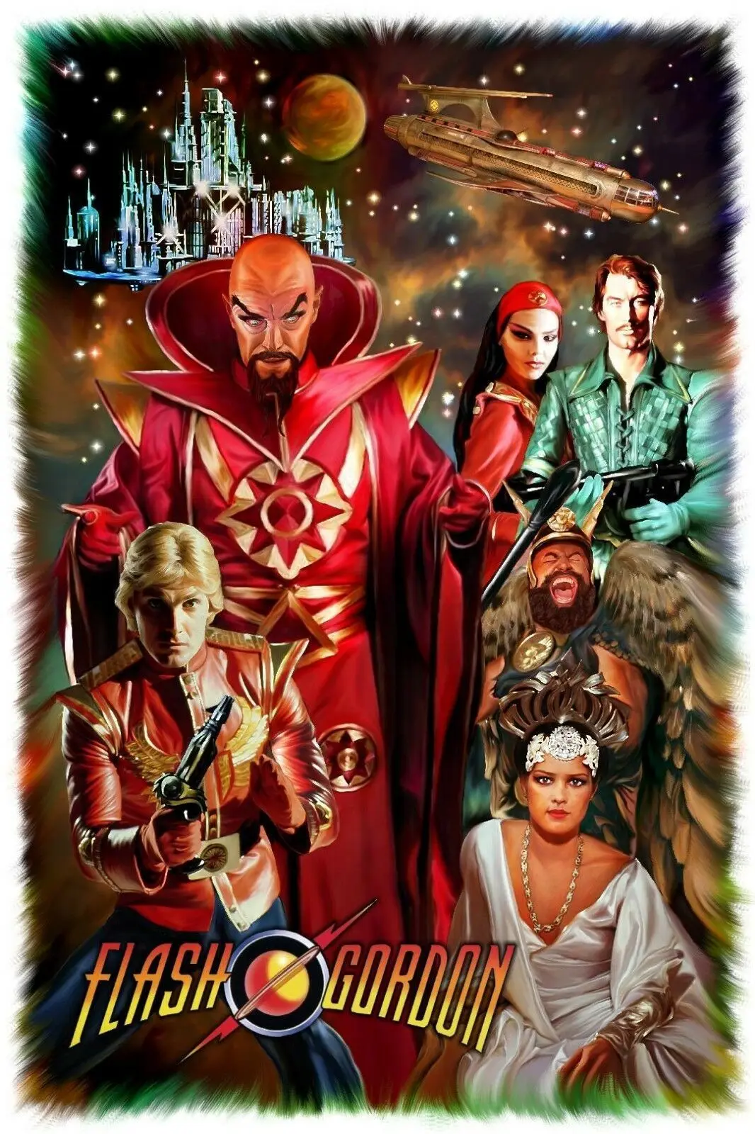 Movie Flash Gordon Poster Printing Home Decor Wall Art Painting
