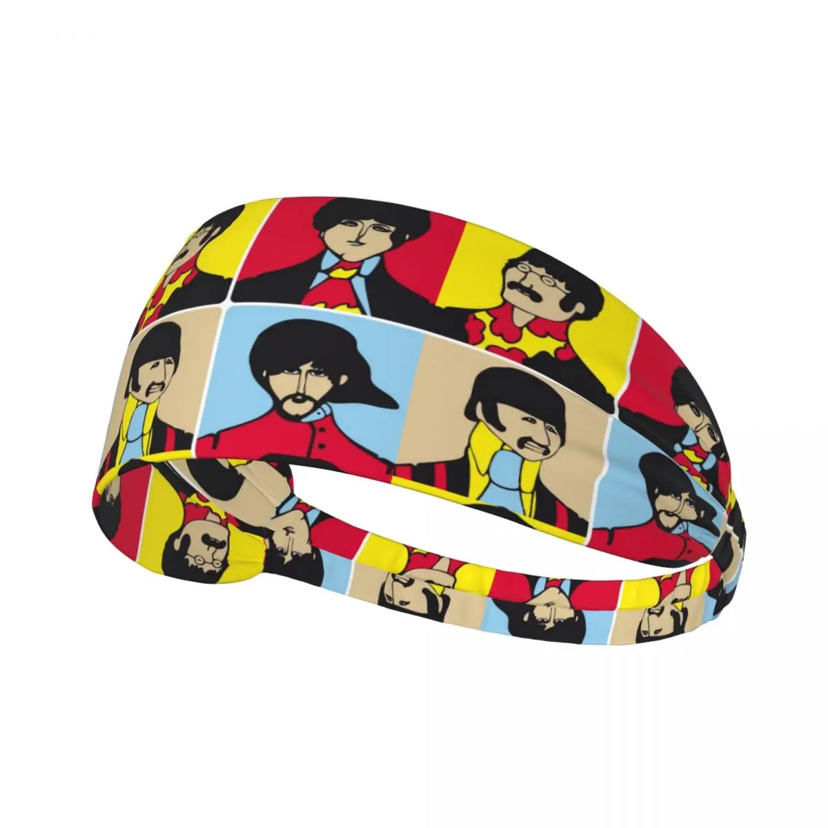 

The Beatle Heavy Metal Rock 8 Men Women Headband Wicking Moisture Sports Sweatband for Gym Yoga Running