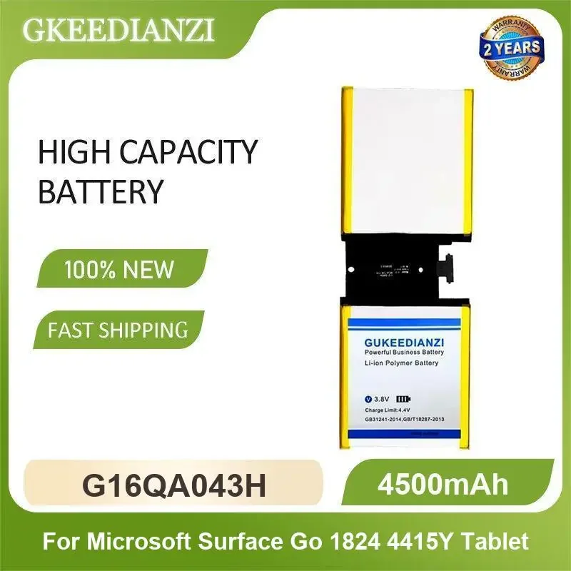 

Battery For Microsoft Surface Go 1824 4415Y Tablet 2 go2 1901 1926 Series G16QA043H G16TA047H High Capacity