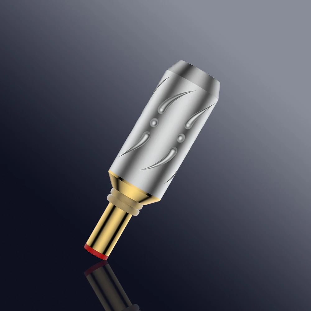 

Viborg DC21G DC-2.1G Connector Jack DC 5.5 / 2.1mm Gold plated Ø8mm Highest quality DC cable plugs for audiophile applications