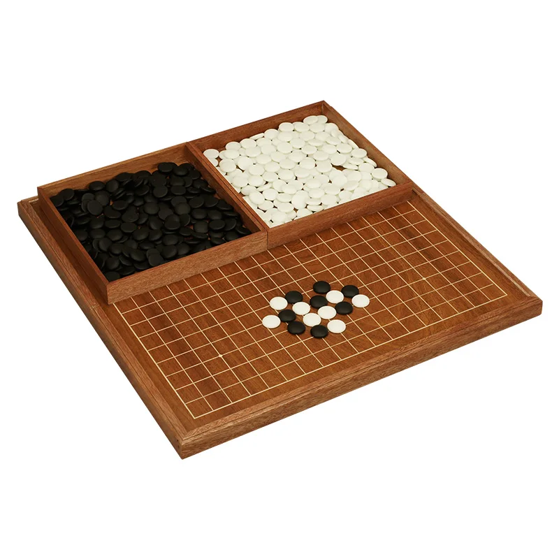 Go Chess 19 Road 361 Pcs/Set  Diameter 2.2cm Chessman With Wood Foldable Chessboard and Jar Chinese Old Game of Go Weiqi