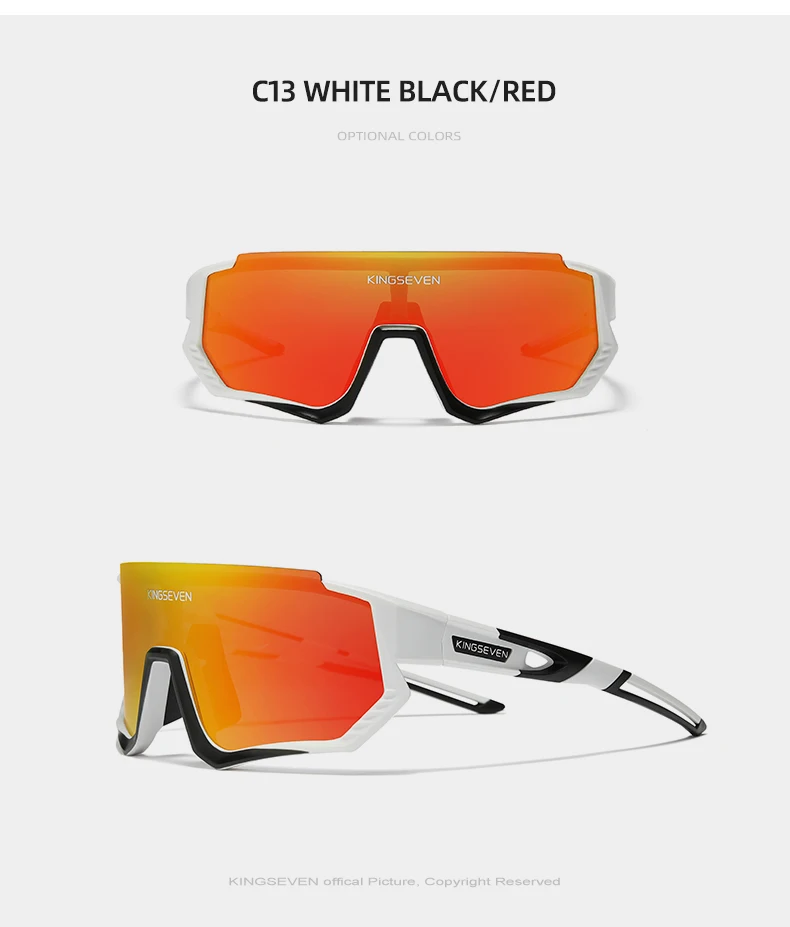KINGSEVEN Neue Radfahren Sonnenbrille Männer Sport Frauen Mtb Fahrrad Brille UV400 Polarisierte Angeln Schutz Brillen Outdoor – Detail 11