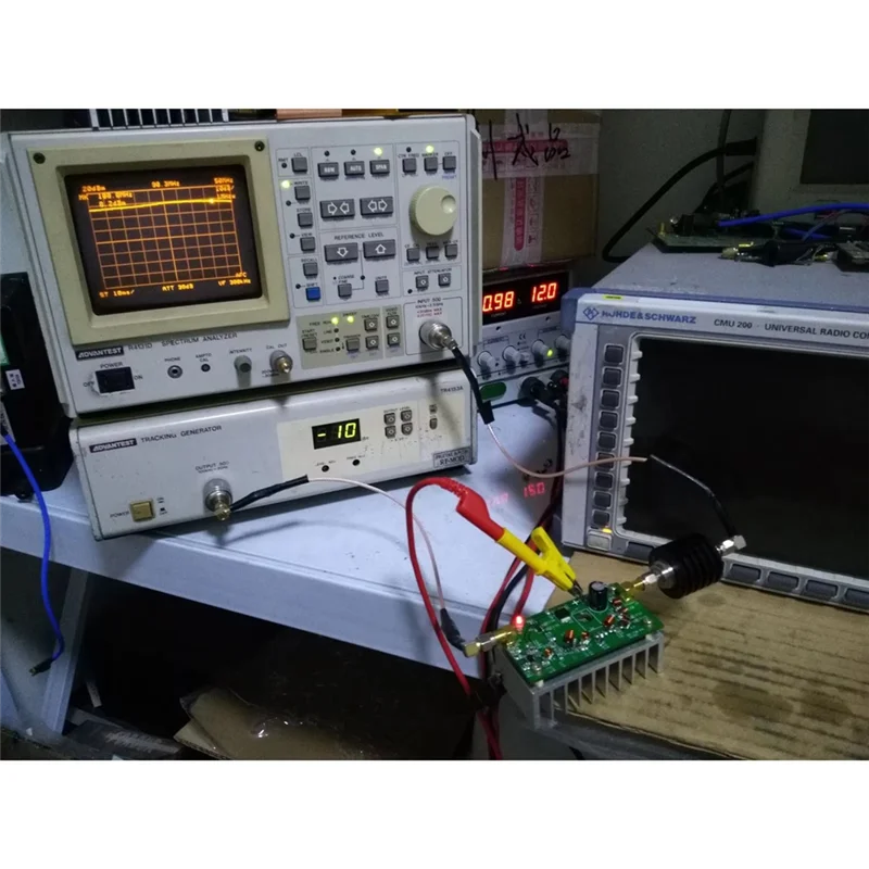 For Ham Compatible For FM Radio 7W FM Power Amplifier 50Mw Input 88-108Mhz 38.5Dbm DC 12V For FM Transmitter