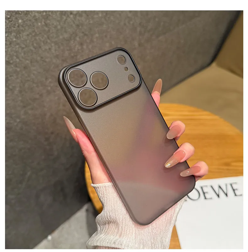Luxury Ultra Thin 0.3MM PP Case for iPhone 18 17 Air 16 15 14 Plus 13 12 11 Pro Max Hard Clear Translucent Lens Protection Cover