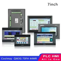 Coolmay HMI PLC 7 Inch All in One Integrated QM3G with Ethernet 70fh 44MT 44MR 60MT 60MRT Compatible with FX3G/FX3U/FX3S PLC