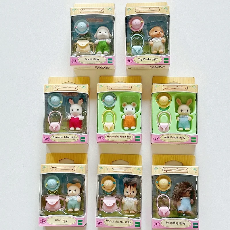 

Original Forest Babies Families Anime Figure Kindergarten Baby Series Decoration Model Room Ornament Kids Toy Birthday Gifts