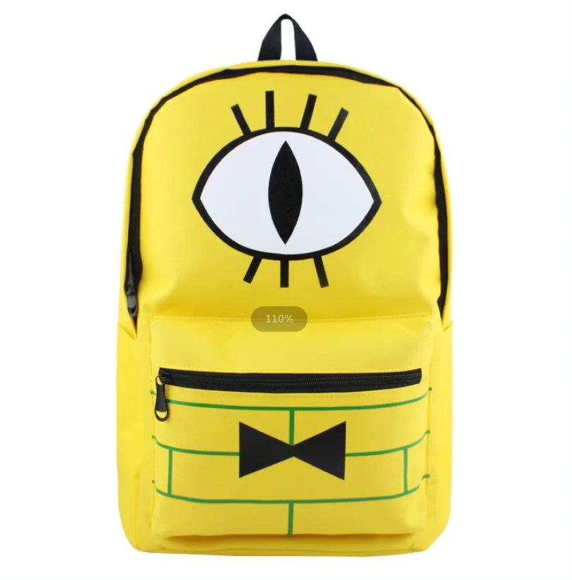 

MINISO Gravity Falls Bill Cipher The Zodiac Personalized Creativity Gender Free High Capacity Cartoon Backpack For Outing