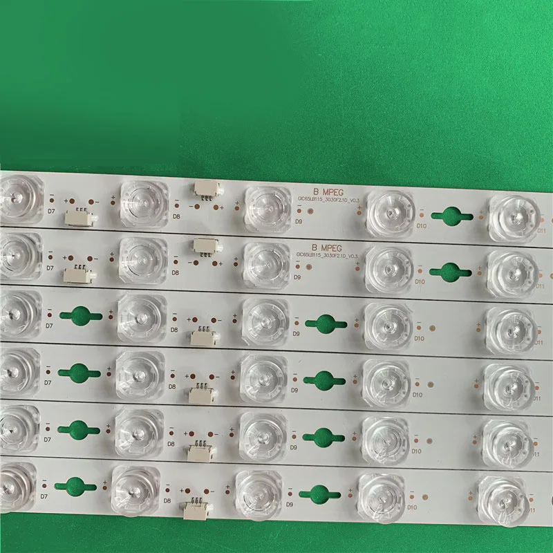 Tira de LED para iluminación trasera para 65C725 65P728 62C728 GIC65LB114_3030F2.1D_V0.3 GIC65LB115 GIC65LB115-3030F2.1D GIC65LB115-30F2.1D 6V