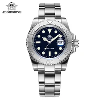 Reloj de cuarzo analógico de lujo ADDIESDIVE para hombre BGW9 luminoso 20 Bar resistente al agua relojes de buceo de acero inoxidable para hombre H3