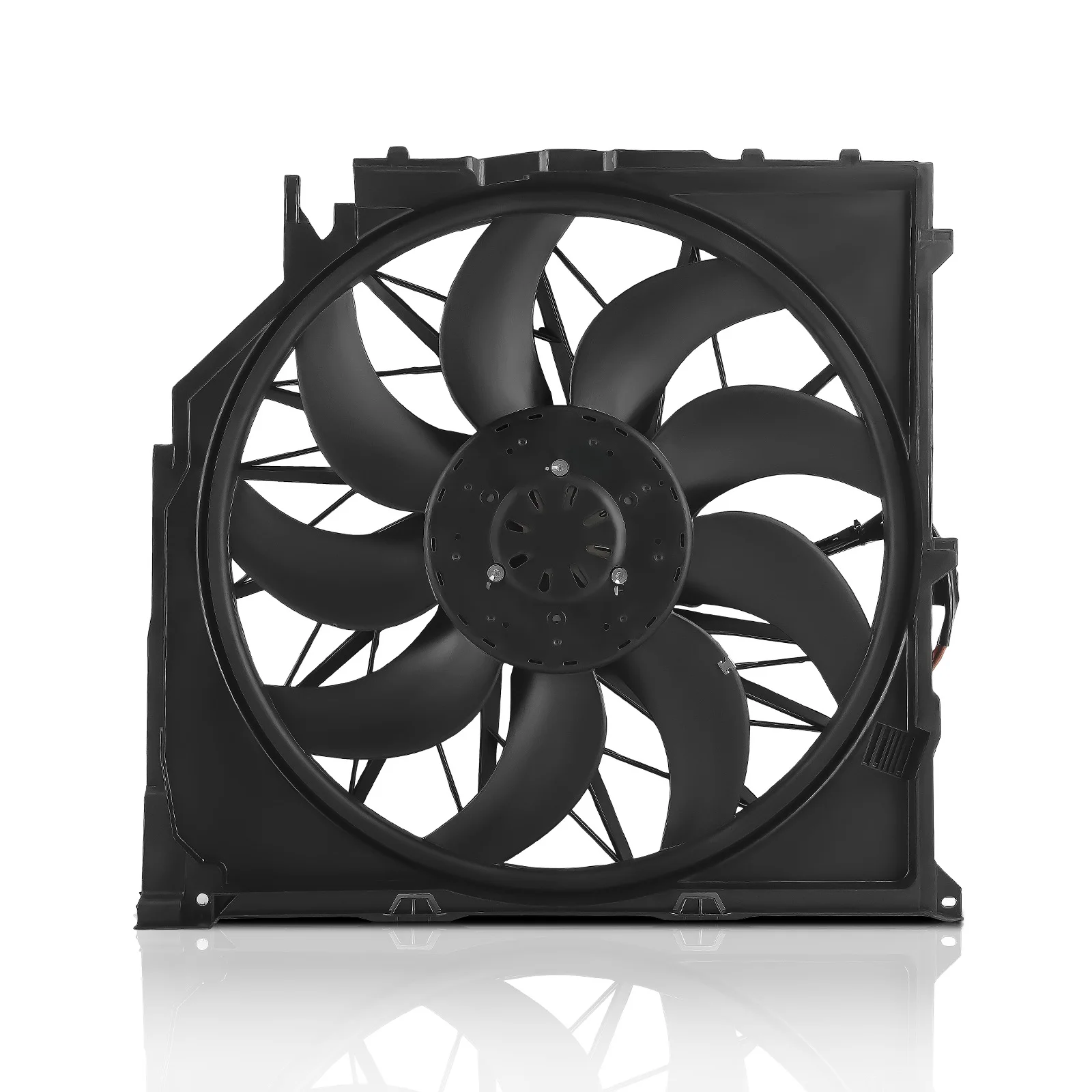 Ventilador de refrigeración del radiador, Motor sin escobillas 600W 12V para BMW E83 X3 2004-10 17113442089