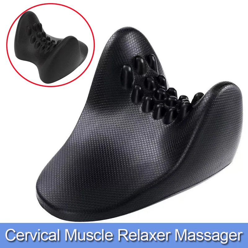 

1Pcs Cervical Muscle Relaxer Massager- Cervical Chiropractic Traction Device- Pain Relief Neck Support Pillow