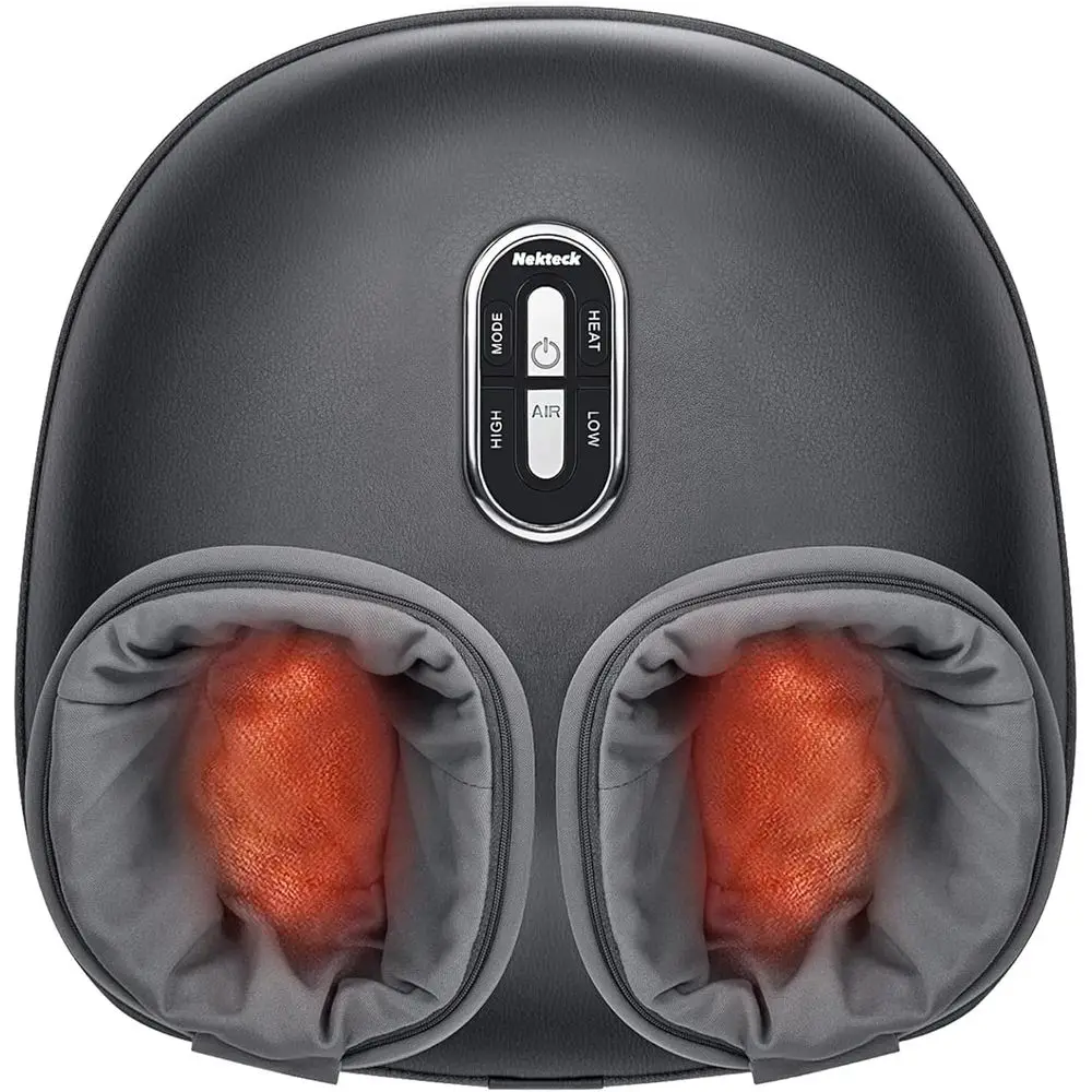

Upgraded Deep Kneading Shiatsu Massager with Heat, 3D Therapy for Feet, Ideal Relaxation Gift for Men & Women