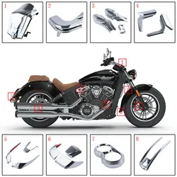 Motorcycle For Indian Scouts Sixty 2015-2023 Accessories Decorative Sticker Instrument Fairing Rear Front Fender Cover Part
