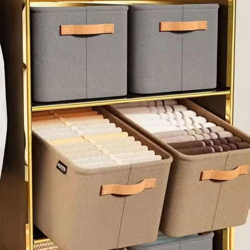 NEW Thicken Clothes Organizer Pants Sweater Storage Cabinets Drawers Organizer Jeans Storage Box Wardrobe Clothes Storage Gift