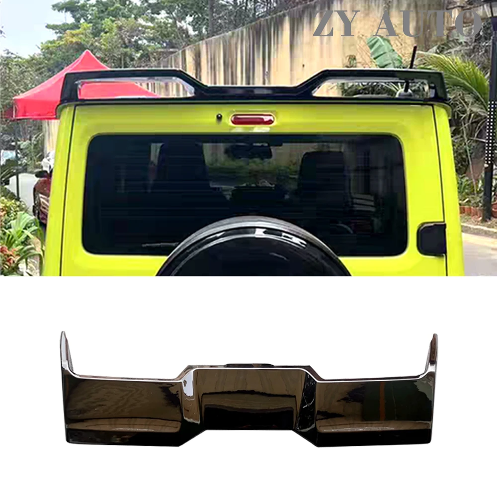 

Suitable for 2019-2025 Suzuki Jimny BJ74, rear top wing decoration spoiler, modified and upgraded non-destructive installation.