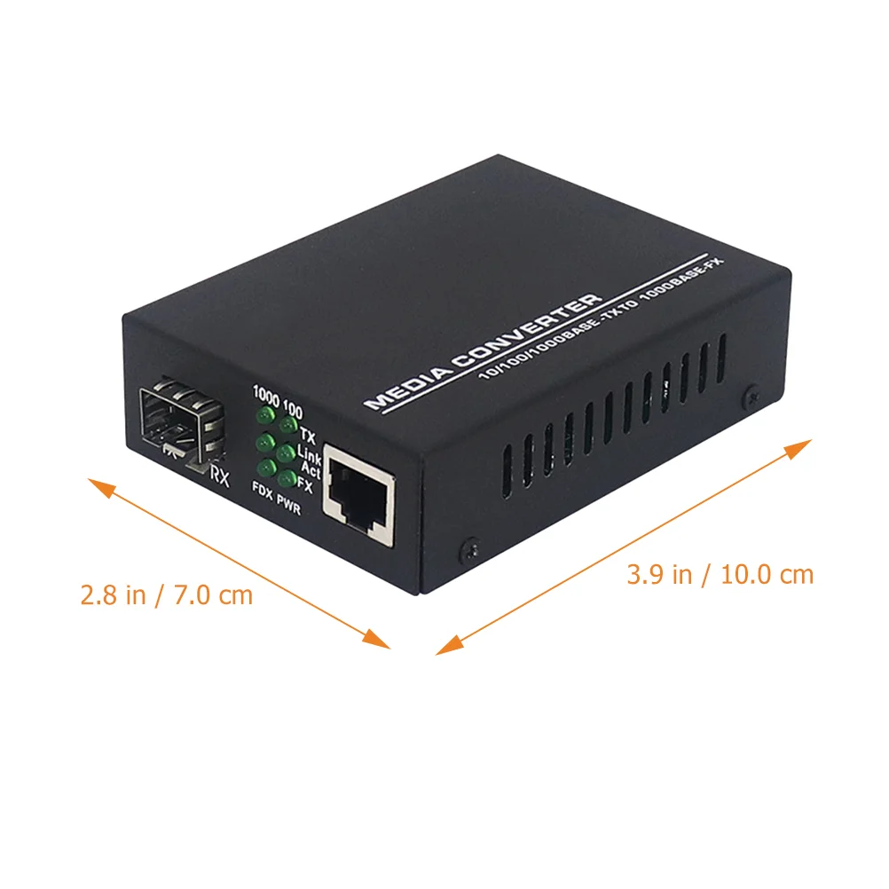 Fiber Converter Optical Signal Media to Ethernet with Poe Coaxial Gigabit Modem Electronic