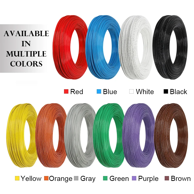 Custom Order-1332 cable-22AWG Black 430 meters and 20AWG Black 245 meters and 18AWG Black 30 meters