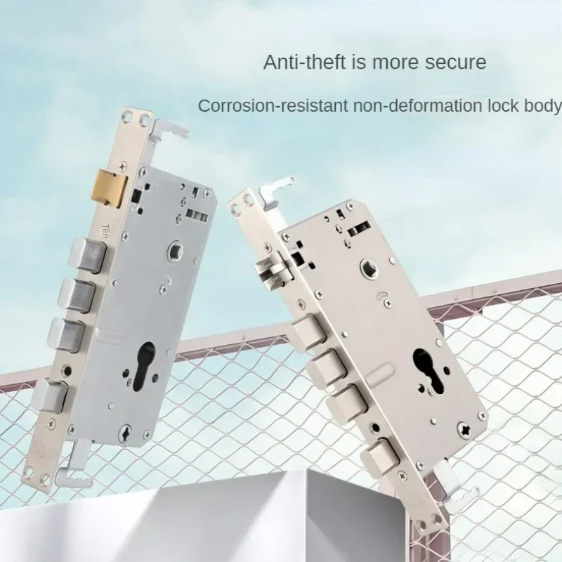 6068 Stainless Steel Lock Body Fingerprint Intelligent Lock Body Dual Fast Dual Active Anti Jamming King Lock Body