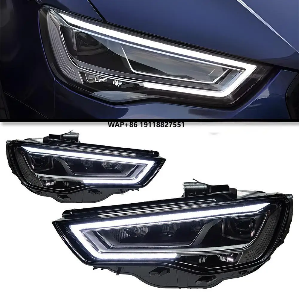 

Car Lights for A3 Headlight Projector Lens 2013-2016 Dynamic Signal Head Lamp LED Headlights Drl Automotive Accessories