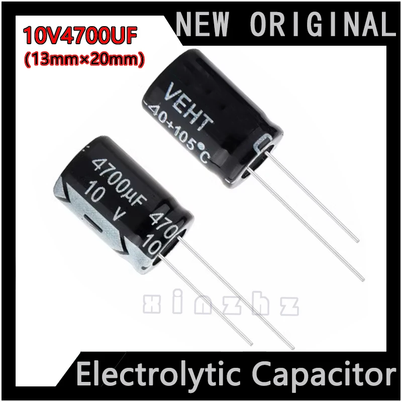 10pcs Electrolytic Capacitor 10V 4700UF New Original High Frequency Durable Capacitor Specification 13mm × 20mm