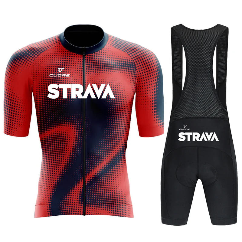 CUDRE STRAVA Jersey Cycling Yersy Man Road Cycling Uniforms for Men Clothing Summer for Men's Bicycle Clothes Short Mtb Man Bike