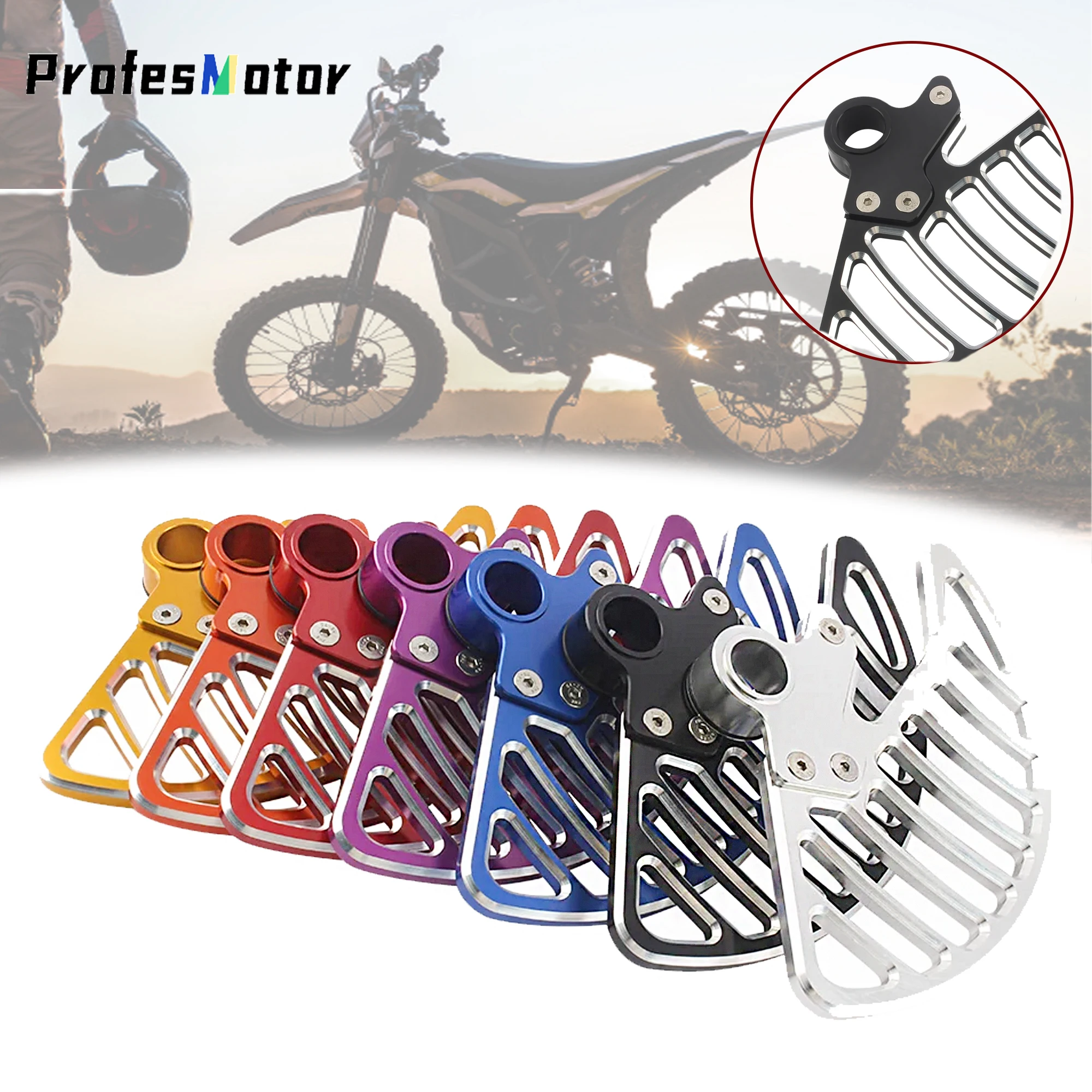 

Surron Light Bee X S Ebike Dirt Bike Brake Disc Protection Cover Motocross Purple Tuning CNC Aluminum Motorcycle Accessories