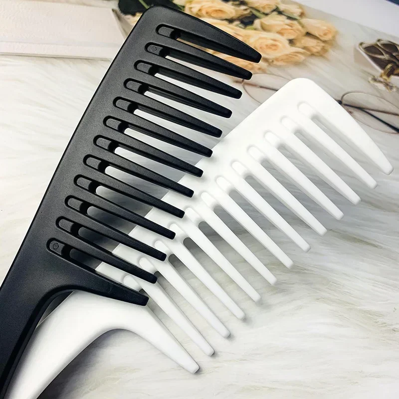 Hairdress Comb Heat Resistant Woman Wet Hook Curly Hair Brushes Pro Salon Dyeing Styling Tools Coarse Wide Spikes Tooth