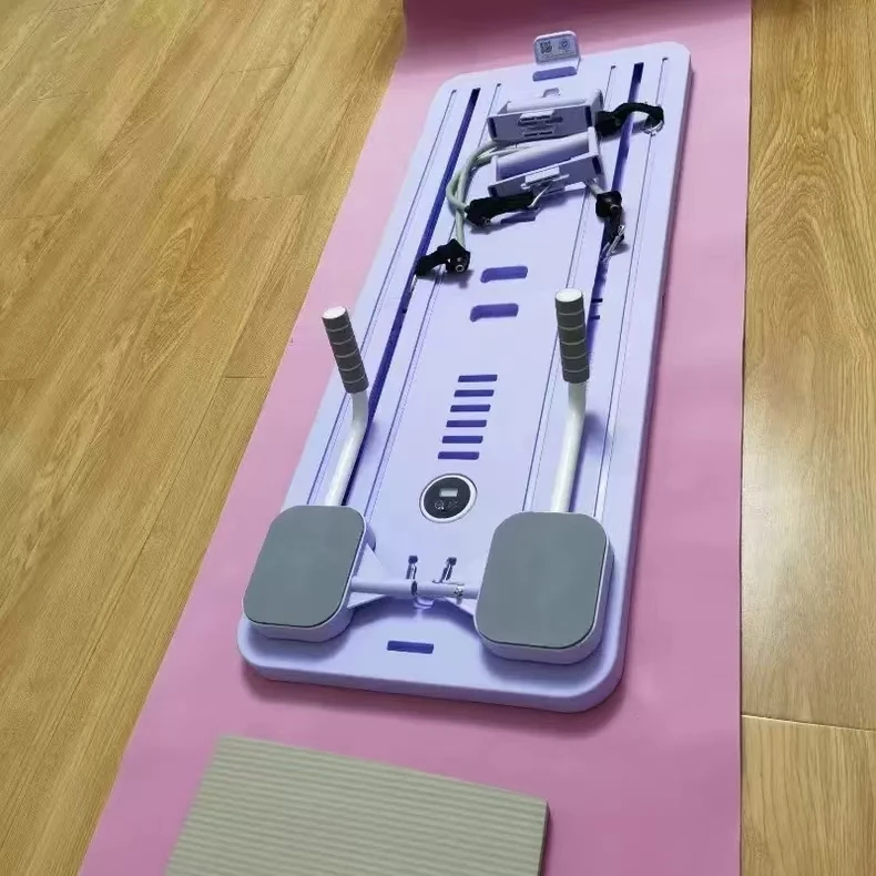 Placa de passo de fitness para exercícios com superfície antiderrapante com rolo de roda ab
