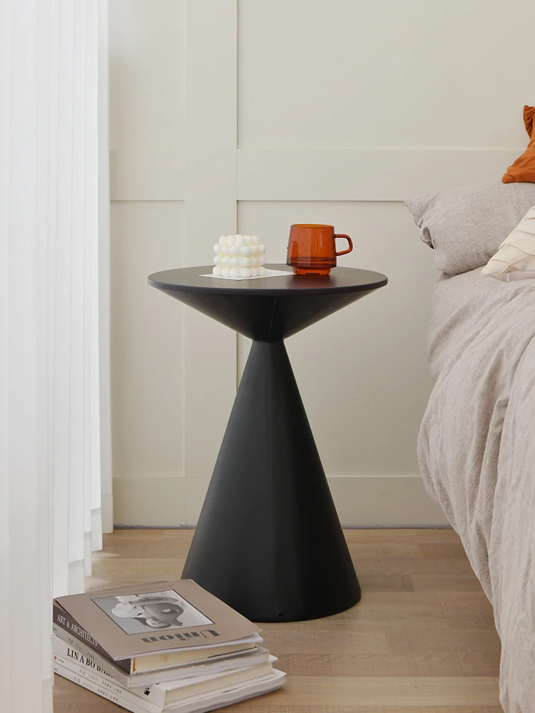 Mai Fan-Table en frêne simple et moderne, petite table en frêne pour chambre à coucher, salon, bord de canapé, noir entier