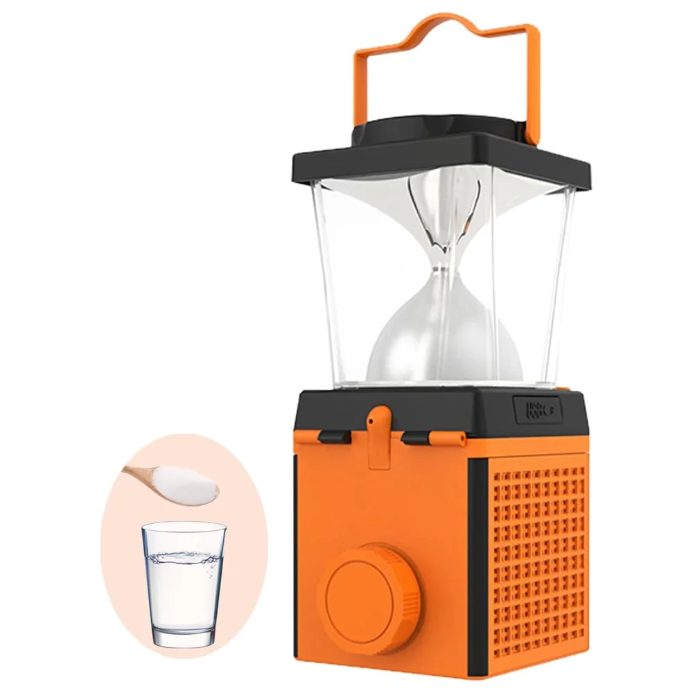 LED Salt Water Camping Light, 350 Lumens Environmental Protection Lighting Suitable for Outdoor Survival, Emergency