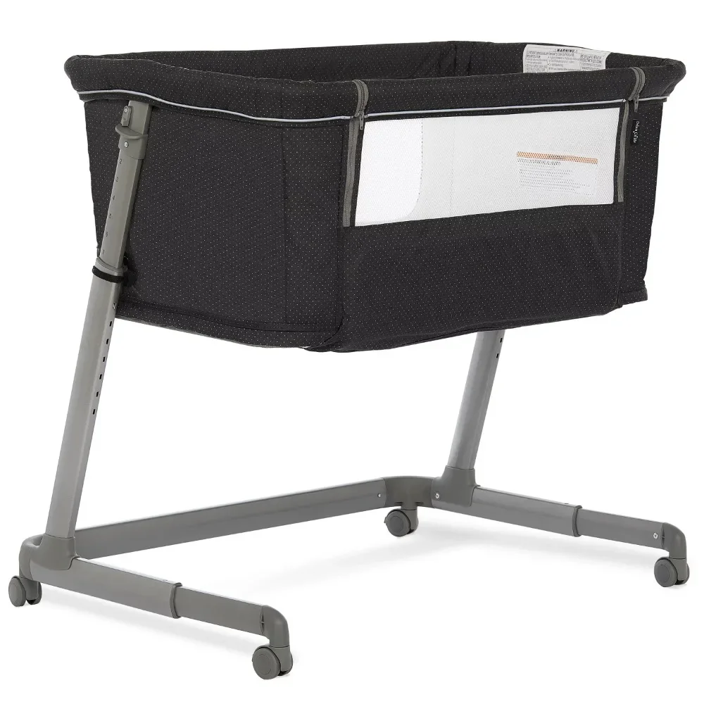 

Waves 3-in-1 Baby Bassinet, Bedside Sleeper and Playard in Dark Grey, JPMA Certified