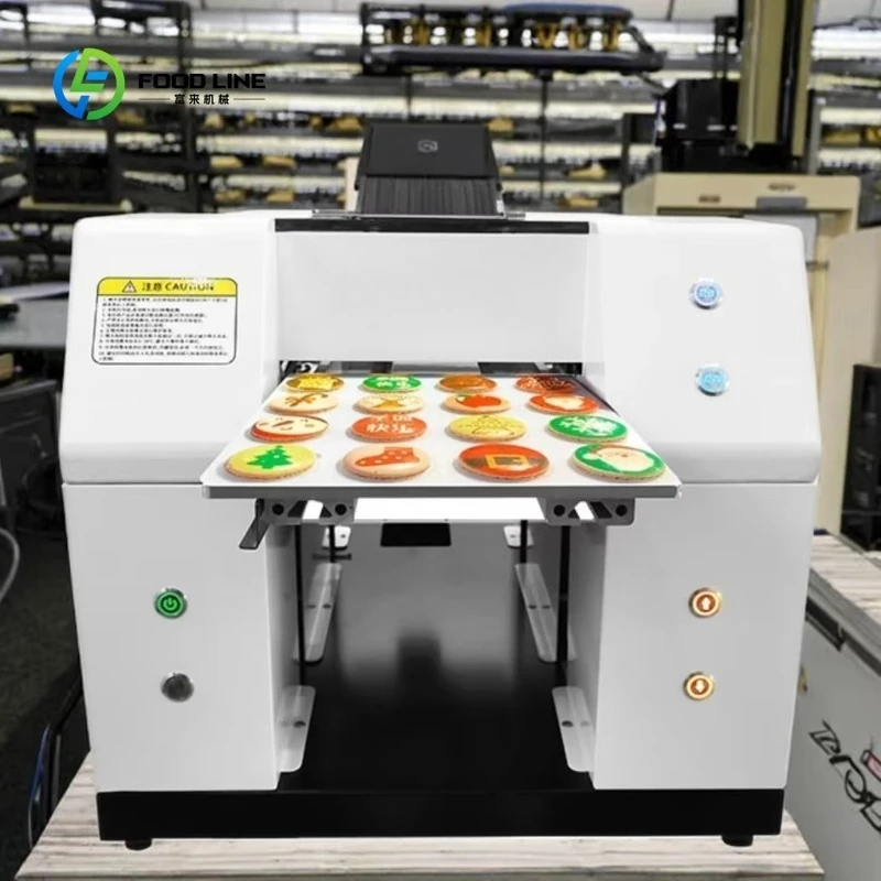 

Customized Factory Direct Sale Food Printing Machine Cake Chocolate Macarons Cookie Edible Ink A4 Digital Flatbed Printer