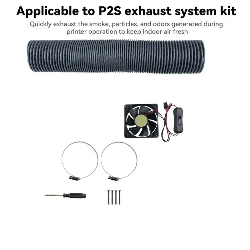 New Arrivals-Printpart Long-Distance Ventilation And Exhaust System For Bambu Lab For P2S External Exhaust Fan Kit- For P2S 3D P