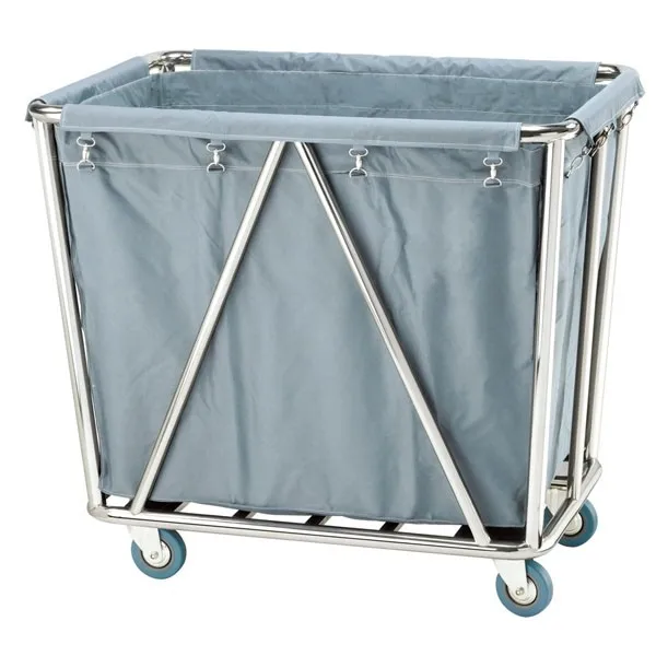 Troli Linen Binatu Stainless Steel Dan Kanvas