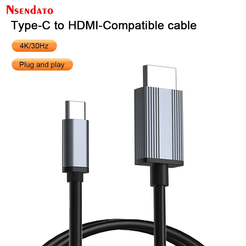 Adaptador de pantalla 4K L17 USB tipo C a HDMI, Compatible con pantalla con Cable para compartir TV, Dongle Stick para TV, iPhone 15, Cable de teléfono, Monitor de PC